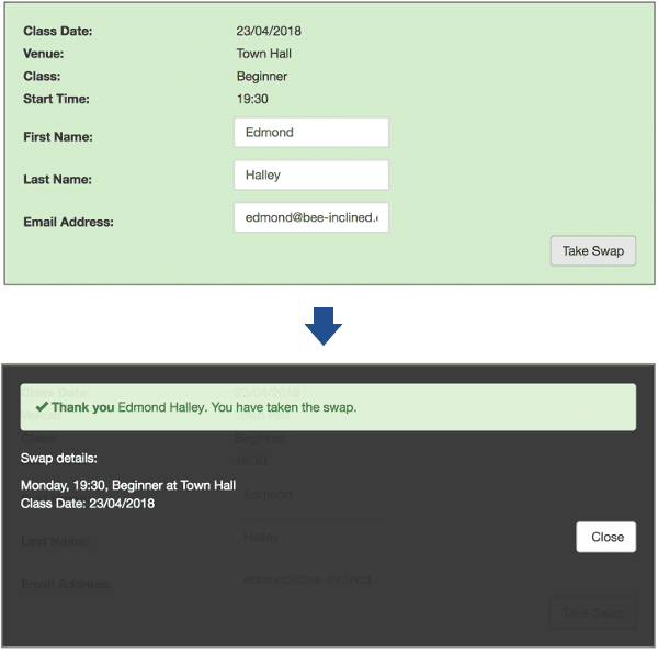 Take Swap process